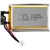 ISTOVO 103450 3.7v 1800mah Batteria al Litio Ricaricabile Ai Polimeri di Litio per Navigatore GPS Mp3 Registratore Dvd Auricolare E-Book Fotocamera