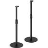 ARLI 2 supporti per altoparlanti compatibili con Sonos Era 100 e 300 regolabili in altezza, colore nero, con gestione dei cavi, stabile e moderno, altezza di ascolto, coppia