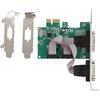 Wendry Scheda di espansione seriale a basso profilo a 2 porte, porta seriale RS-232 standard, adattatore porta COM da PCI Express a industriale DB9 RS232