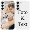 Yoedge Cover Personalizzata Custodia per Samsung Galaxy S22 5G 6,1 Personalizzato con Foto Testi Disegni Personalizza Custodia Immagine, Antiurto Bianco Personalizzabili Case per Samsung S22 5G