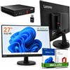 Lenovo PC All-in-One Lenovo 27 | i7-8700T | 16GB RAM | SSD 1TB | WiFi/Bluetooth | Windows 11 Pro + Office 2021 | PC completo pronto all'uso