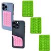 Generic 3 supporti per telefono a doppia faccia con forte ventosa rimovibile in gomma adesiva per fissaggio del telefono cellulare (verde)