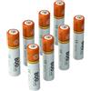 vhbw 8x batteria AAA micro compatibile con Snom M15, M25, M25 IP telefono fisso cordless (800mAh, 1,2V, NiMH)