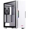 XPG ADATA XPG STARKER Mid-Tower PC Chassis, ATX/Micro ATX, Mini-ITX, Compact Size, Tempered Glass Side Panel, I/O USB 3.0 Port, White