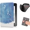 COCFOOKIW Custodia per 6 Pollici Kindle Paperwhite 5a/6a/7a Generazione (Versione 2012/2013/2015), Pelle morbida TPU Cover Protettiva Alla Moda con Cinturino da Polso e Automatica Veglia/Dormire