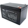 Mach Power Batteria al Piombo AGM 12V 12Ah Ricaricabile, Attacchi Faston F2 6,3mm, ideale per Gruppi di Continuità UPS, Sistemi di Emergenza, Allarme, Videosorveglianza, UPS-B1212