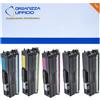Organizza Ufficio KIT 5 Toner TN-900 TN900 Compatibili 6.000 Pagine Cad. Per Brother Brother HL-L9200CDW HL-L9200CDWT HL-L9300CDW HL-L9300CDWTT HL-L8920CDWT MFC-L9500/9550CDW/9550CDWT.