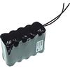 TechnoMedia Pacco Batteria ricaricabile 12V 2200mah effettivi Ni-Mh 10 pile stilo AA 74x30x51mm alta qualità Rechargeable battery