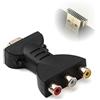 TopHomer Connettore HDMI a 3 RGB/RCA, adattatore video audio convertitore di segnale digitale per HDTV, DVD, proiettore - portatile，bisogno di un software di transcodifica