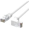 YSJJZRL Cavo Ethernet RJ45 Cat6 Bianco Su/Giù/Sinistra/Destra Cavo Internet RJ45 Cat 6 a 90 Gradi (1,5 m,Giù)