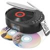 MONODEAL 2025 Monodeal CD Player Bluetooth & Radio FM 2 in 1, Ricaricabile Lettore CD Discman Portatile con Altoparlante, Supporto AUX/USB Nero