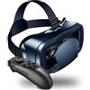 Lazmin112 Occhiali per realtà Virtuale, Protezione per gli Occhi Dalla Luce Blu, Auricolare VR 3D Pro con Telecomando, Occhiali VR per Telefono Cellulare