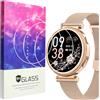 Blueshaweu Pellicola protettiva compatibile con Sanorum Smartwatch da donna 1,27 I109, durezza 9H, pellicola protettiva in vetro temperato [3 pezzi] compatibile con Sanorum I109/SWGOTA I109