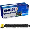 AUNNSY Per Cartuccia Toner Per Kyocera TK-8339 TK-8338 - Compatibile con Stampante TASKalfa 3252ci/3253ci, Toner di Ricambio ad Alto Rendimento Yellow 1 Pack