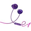 TCL SOCL200 Cuffie auricolari con microfono (Secure Fit, microfono integrato e telecomando per il controllo di musica e chiamate, cancellazione dell'eco), Viola