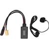 Klanata Cavo adattatore audio Aux Bluetooth 5.0 con microfono vivavoce adatto per 159 2005+ e 500 Grande Punto Nuova Panda Qubo Fiorino, ricevitore musicale wireless connettore Plug and
