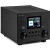 Audizio Vieste - Radio DAB+ con Bluetooth, subwoofer 60 W, FM, USB MP3, ingresso AUX, doppia sveglia, telecomando, design moderno e compatto, colore nero