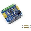 Waveshare Raspberry Pi AD/DA Expansion Sheild Board for Adding High-Precision AD/DA Functions to Raspberry Pi Onboard ADS1256 DAC8552 Sensor Input/output Interface