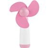 Goshyda Ventola di Raffreddamento, Mini Ventola di Raffreddamento Portatile Portatile Alimentata a Batteria con Materiale della Lama in Schiuma e Materiale della Ventola in Plastica per Viaggi e Sport(rosa)