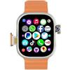 JINSHANGZI CDS10 4G Android Smartwatch, 2.2-inch Amoled High-definition Screen with Play Store Rotating Camera WiFi GPS SIM Card Smartwatch (Orange,3GB 32GB)