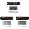 Lanko 3X USB MP3 Modulo Bluetooth 12V MP3 WMA Scheda di Decodifica Modulo Audio FM AUX USB TF Radio per Auto Musica Un Distanza Altoparlante