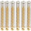 Musiclily Ultra UNC#3-48X1,1 Pollici Viti e Molle per Pick Up Humbucker in Acciaio Inossidabile Chitarra Elettrica American,Dorato (Set di 6)