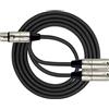 Kirlin cavo XLR femmina a doppia XLR maschio a Y 6' Black