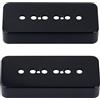 Banworks Plastic P90 Pickup Covers per chitarra elettrica P-90 Soapbar Pickup Covers per pickup al ponte da 52 mm (2-3/64) per chitarra elettrica Epiphone Les Paul LP Confezione da 2 JT/SYQG-07 Nero