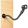 Angksorm Supporto per microfono a collo di cigno flessibile da 48,3 cm, con base di montaggio per parete, podio, podcasting, streaming, radio, broadcast studio, TMS190