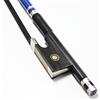 VINGOBOW 4/4 Full Size Arco Violino In Fibra di Carbonio Arco con Pietre Brillanti Naturale Nero Cavallo Capelli Blu Filo Avvolgimento Violino Bow