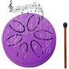 DLUCCA Tamburo della pioggia per giardino, Tamburo Chakra, Steel Tongue Drum da 3 pollici 6 toni, Tamburo della pioggia per esterni, campana tamburo della pioggia impermeabile, Chakra Drum Rain Steel Tongue
