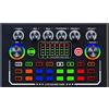 Clyictz F009 Audio Mixer Scheda audio Live con effetti mixer DJ e apparecchiature da studio Produzione podcast Voice Changer