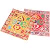 TOPPERFUN 2 Pezzi Tappetino Doppio Strato per Ciotola Sonora Buddha Broccato di Seta, Design Compatto e Facile da Trasportare per Uso Buddhista