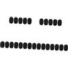 Abaodam 25pezzi Coperture Protettive Per Microfono Antivento e Assorbimento Compatibili Microfoni Gooseneck Colore Nero