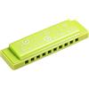 PATIKIL Traslucido Armonica Assortiti Colori 10 Fori Verde ABS Arpa Bocca per Educativo Musicale Strumenti Principianti Adulti Professionisti