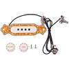 Graootoly Pre Wired Pickup for 4 String Cigar Box Guitar Pickup Humbucker Pickup with Volume Tone Control Knob Yellow