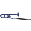 Classic Cantabile MardiBrass Trombone Quart in ABS Plastica - Accordatura Bb/F - Coulisse in fibra di vetro - Leggera 850g - Foratura: 13,9 mm - Inclusi bocchino e custodia morbida - opaco blu