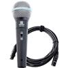 Pronomic DM-58-B Microfono Vocale con Interruttore incl. Cavo XLR 5m con suono potente e caldo