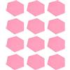 Entatial Pannello fonoassorbente, pannelli acustici esagonali ritardanti di fiamma, montaggio adesivo in fibra di poliestere da 15 cm per uffici domestici per studi di registrazione(Rosa)