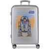 Star Wars Joumma Galaxy Medium Argento Valigia 46x65x23 cm Rigido ABS Chiusura a Combinazione Laterale 56L 3.1kg 4 Doppie Ruote Bagaglio a Mano