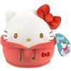 Squishmallows Sanrio - Felpa con cappuccio originale di Hello Kitty, 20,3 cm, ufficiale Jazwares