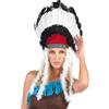 DEGUISE TOI Copricapo Indiano con Piume per Adulto - Multicolore - Taglia Unica