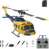 RCXTechPro RC ERA C032 UH-1 Huey Elicottero RC per Adulti, Scala 1/48 6CH 2.4G Gyro Stabilizzato Flybarless con Posizionamento a Flusso Ottico e Atterraggio con Un Tasto - RTF/1 batteria