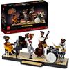 LEGO Ideas Jazz Quartet 21334 - Blocchi da costruzione con 4 personaggi musicisti di band, include pianoforte, contrabbasso, tromba e batteria - ottimo display