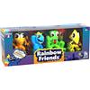 Rainbow Friends - Mini figure al neon, confezione da 4 (6,3 cm di altezza, serie 2), Rainbow Friends, TOY_FIGURE, plastica, 4 pezzi, Phatmojo