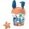 Mondo Toys-Bucket Set + Water Can Stitch-Seau ø17 cm con brocca per Acqua Giocattolo da Spiaggia (6 Pezzi) per Bambini 28736, 28736, Mare