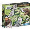 Clementoni Scienza e Gioco Lab - Archeogiocando T-Rex e Triceratopo, Gioco Scientifico 6+ Anni, Fossili di Dinosauri da Scavare e Assemblare, Kit Archeologo, Made in Italy, Lingua Italiana, 19345