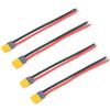 YUNIQUE GREEN-CLEAN-POWER - 2 Paia XT60 Connettore Maschio Femmina 150mm 12AWG | Placcato Oro per Alta Conducibilità | Ideale per Batteria Lipo FPV Drone, Giallo, Plastica