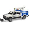 bruder 02509 - Camion di servizio RAM 2500 con faro rotante, Veicoli, Jeep, Transporter, Giocattoli 4+ anni