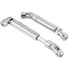 Dilwe Albero di trasmissione auto RC, 2 pezzi Alberi di trasmissione universale in metallo CVD RC Parti di aggiornamento per SCX10 D90 90021 90028 (90mm-125mm)